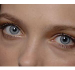 olhos azuis lentes de contato dos  para ver cartas marcados
